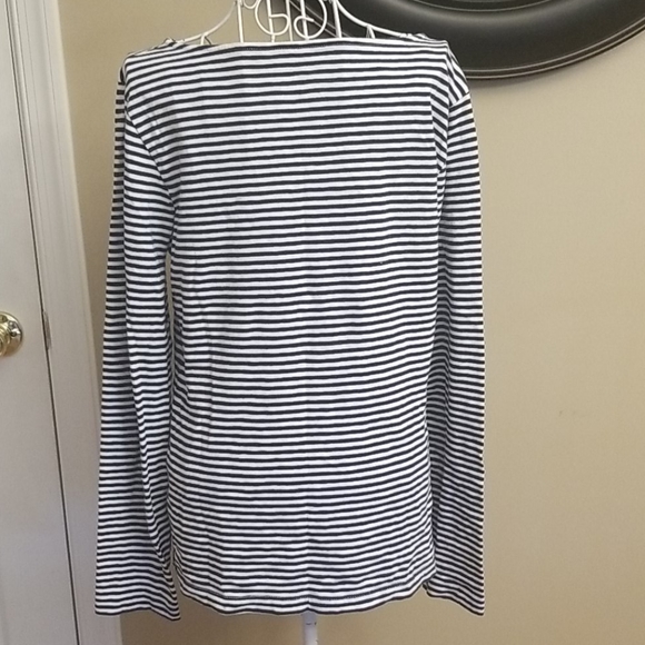 ❣Dark navy and white striped top - Picture 4 of 7